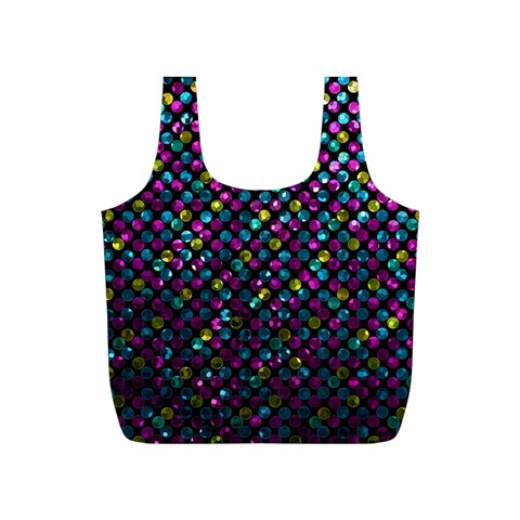 Polka Dot Sparkley Jewels 2 Full Print Recycle Bags (S)  from ArtsNow.com Front