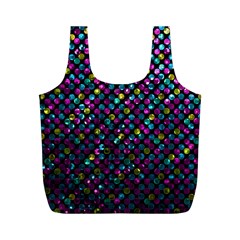 Polka Dot Sparkley Jewels 2 Full Print Recycle Bags (M)  from ArtsNow.com Front