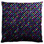 Polka Dot Sparkley Jewels 2 Large Flano Cushion Cases (One Side) 