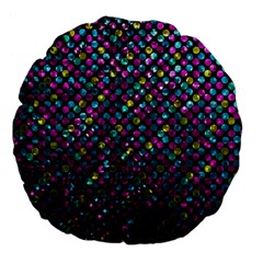 Polka Dot Sparkley Jewels 2 Large 18  Premium Flano Round Cushions from ArtsNow.com Front