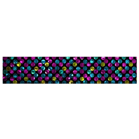 Polka Dot Sparkley Jewels 2 Flano Scarf (Small)  from ArtsNow.com Front