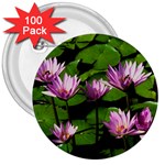 Water lilies 3  Button (100 pack)