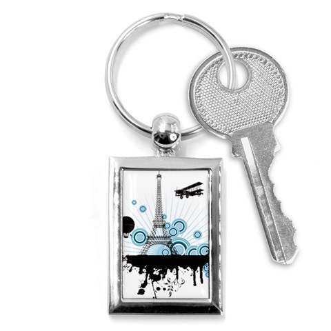pair Key Chain (Rectangle) from ArtsNow.com Front