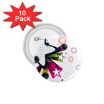 star 1.75  Button (10 pack) 