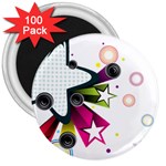 star 3  Magnet (100 pack)