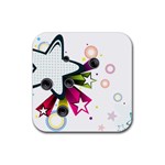 star Rubber Square Coaster (4 pack)