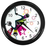 star Wall Clock (Black)