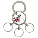 star 3-Ring Key Chain