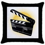 board Throw Pillow Case (Black)