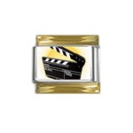 board Gold Trim Italian Charm (9mm)