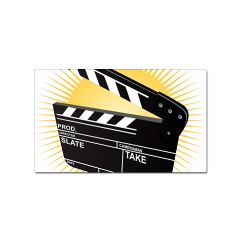 board Sticker Rectangular (100 pack) from ArtsNow.com Front