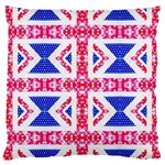 Union Jack Flag Large Flano Cushion Case (One Side)