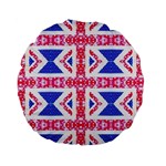 Union Jack Flag Standard 15  Premium Flano Round Cushion 