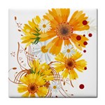 yellow_flower Tile Coaster