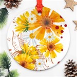 yellow_flower Ornament (Round)