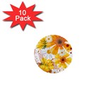 yellow_flower 1  Mini Button (10 pack) 