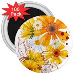 yellow_flower 3  Magnet (100 pack)