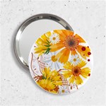 yellow_flower 2.25  Handbag Mirror