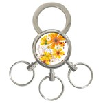 yellow_flower 3-Ring Key Chain