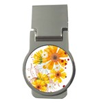 yellow_flower Money Clip (Round)