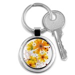 yellow_flower Key Chain (Round)