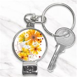 yellow_flower Nail Clippers Key Chain