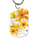 yellow_flower Dog Tag (One Side)