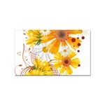 yellow_flower Sticker Rectangular (10 pack)