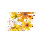 yellow_flower Sticker Rectangular (100 pack)