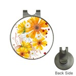 yellow_flower Golf Ball Marker Hat Clip