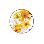 yellow_flower Hat Clip Ball Marker (4 pack)