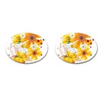 yellow_flower Cufflinks (Oval)