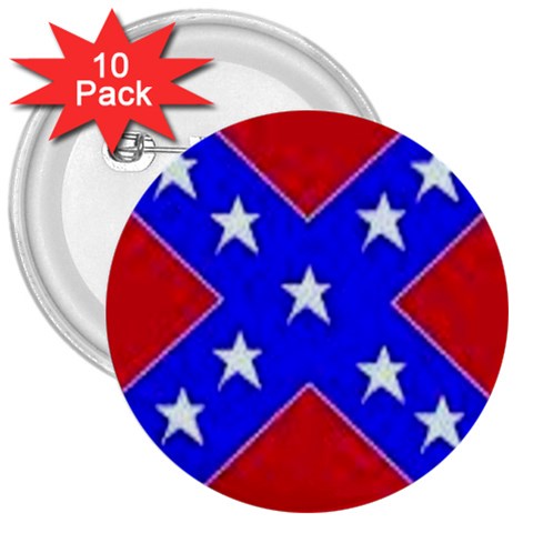 rebel 3  Button (10 pack) from ArtsNow.com Front