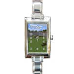 Minecraft Strange Land Formations Rectangle Italian Charm Watch