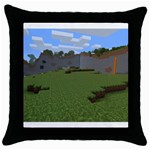 Minecraft Strange Land Formations Throw Pillow Case (Black)