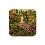 Country Waterfall by Ave Hurley - Rubber Coaster (Square)