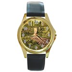 My Estate by Ave Hurley - Round Gold Metal Watch