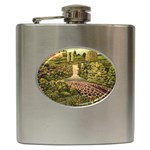 Country Waterfall by Ave Hurley - Hip Flask (6 oz)