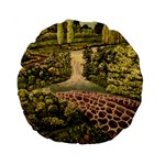 Country Waterfall by Ave Hurley - Standard 15  Premium Round Cushion 