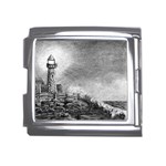 Frank Clark Lighthouse -AveHurley ArtRevu.com- Mega Link Italian Charm (18mm)