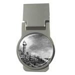 Frank Clark Lighthouse -AveHurley ArtRevu.com- Money Clip (Round)