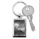 Frank Clark Lighthouse -AveHurley ArtRevu.com- Key Chain (Rectangle)
