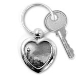 Frank Clark Lighthouse -AveHurley ArtRevu.com- Key Chain (Heart)