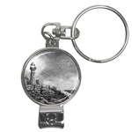 Frank Clark Lighthouse -AveHurley ArtRevu.com- Nail Clippers Key Chain