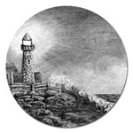 Frank Clark Lighthouse -AveHurley ArtRevu.com- Magnet 5  (Round)