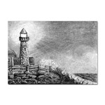 Frank Clark Lighthouse -AveHurley ArtRevu.com- Sticker A4 (100 pack)