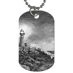 Frank Clark Lighthouse -AveHurley ArtRevu.com- Dog Tag (Two Sides)