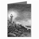 Frank Clark Lighthouse -AveHurley ArtRevu.com- Greeting Cards (Pkg of 8)