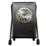 Frank Clark Lighthouse -AveHurley ArtRevu.com- Pen Holder Desk Clock