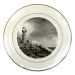 Frank Clark Lighthouse -AveHurley ArtRevu.com- Porcelain Plate